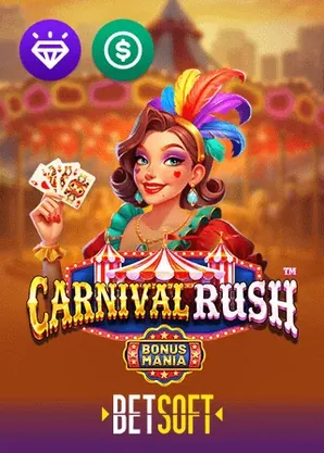 Carnival Rush pokie by Betsoft at Cleobetra